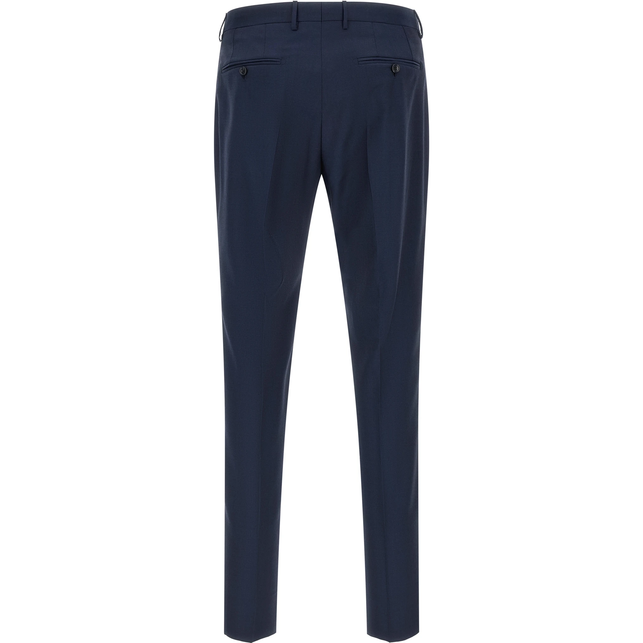 Blue Virgin Wool Two-Piece Suit