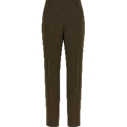 Bicolor Triacetate Casual Pants