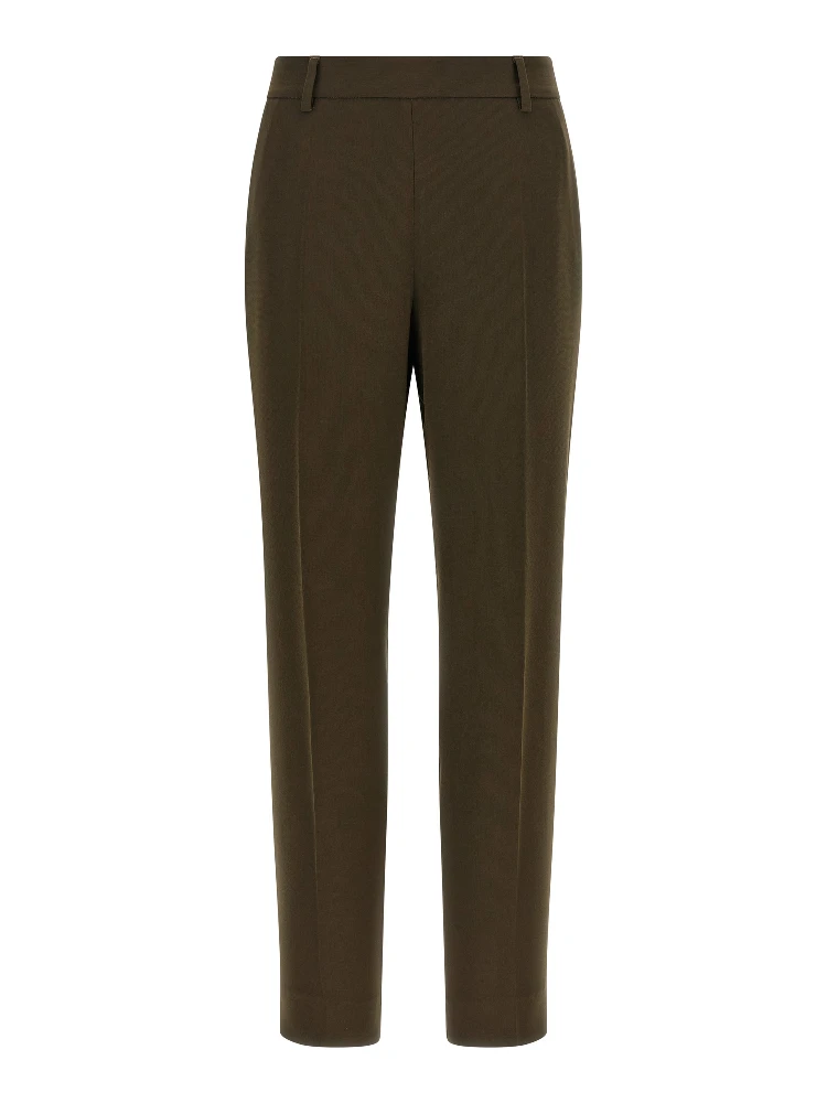 Bicolor Triacetate Casual Pants