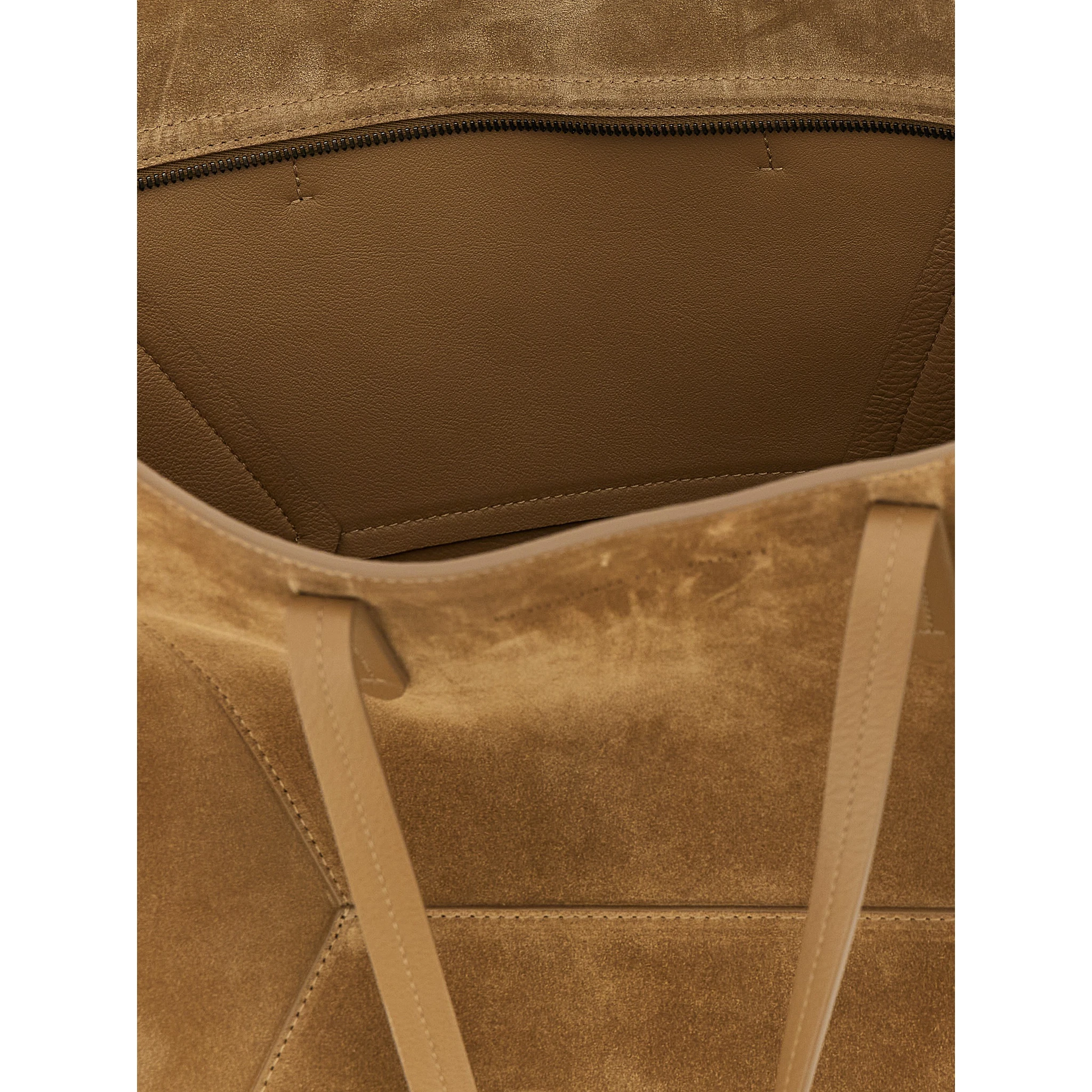 Brown Calfskin Shoulder Bag