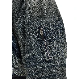 Gray Polyester Bomber
