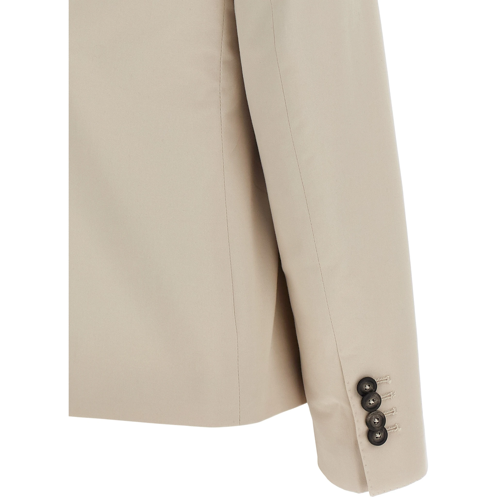 Beige Cotton Blazer
