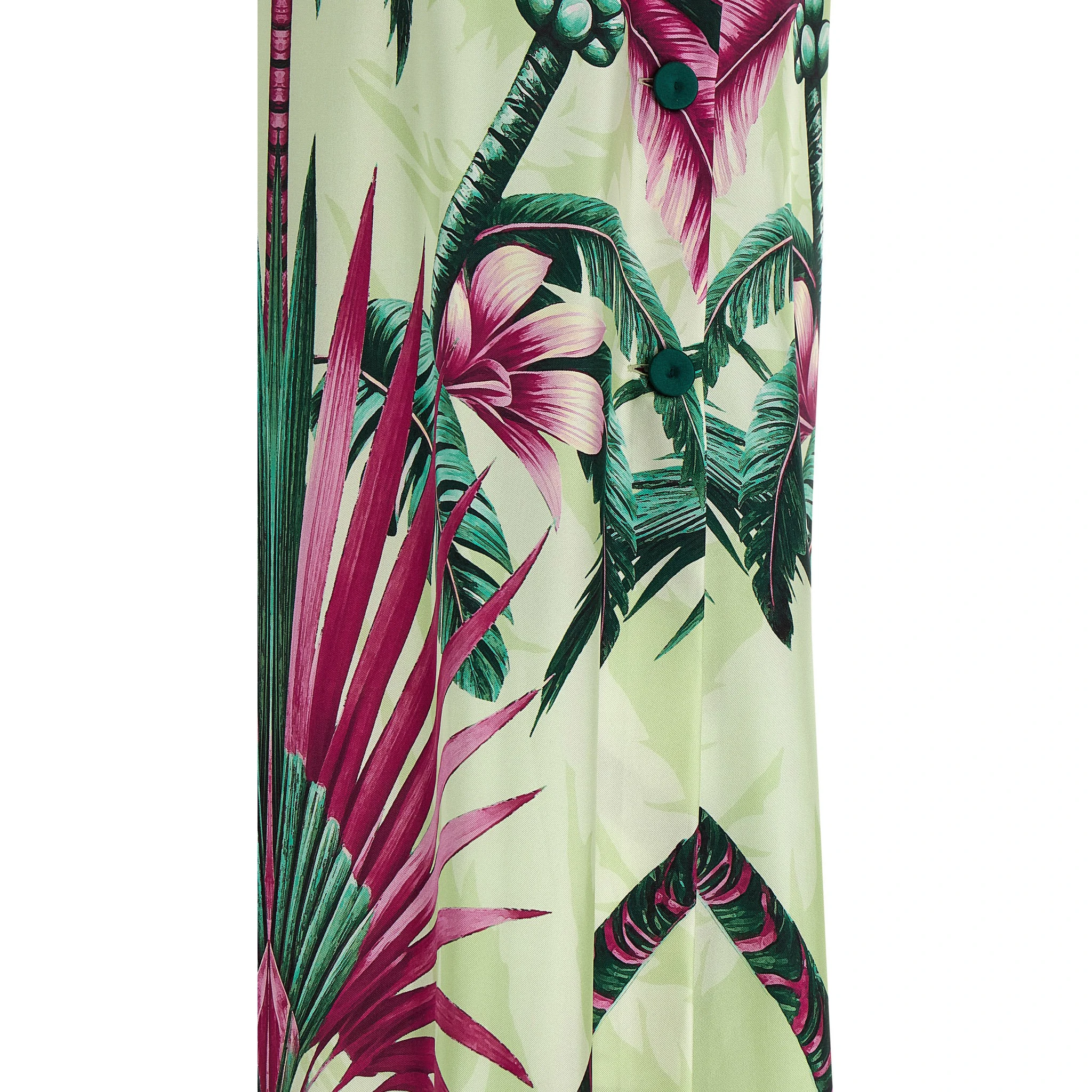 Multicolor Silk Long Dress