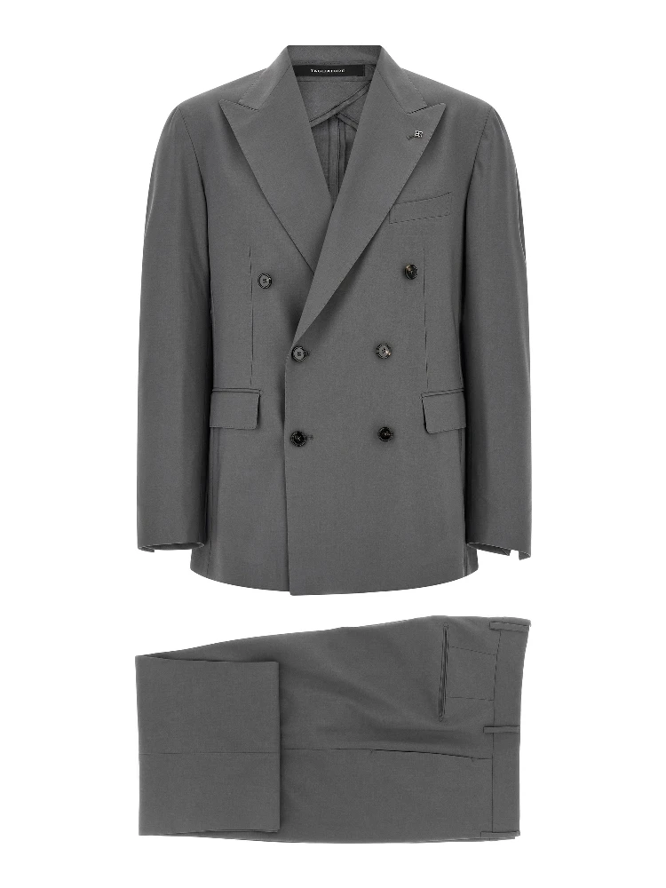 Gray Virgin Wool Two-Piece Suit