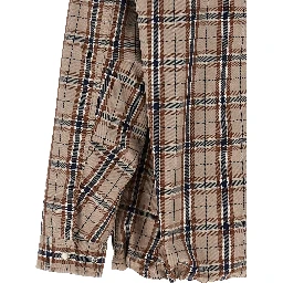 Beige Cotton Full-Length Jacket