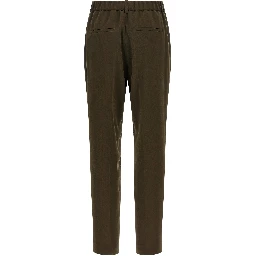 Bicolor Triacetate Casual Pants