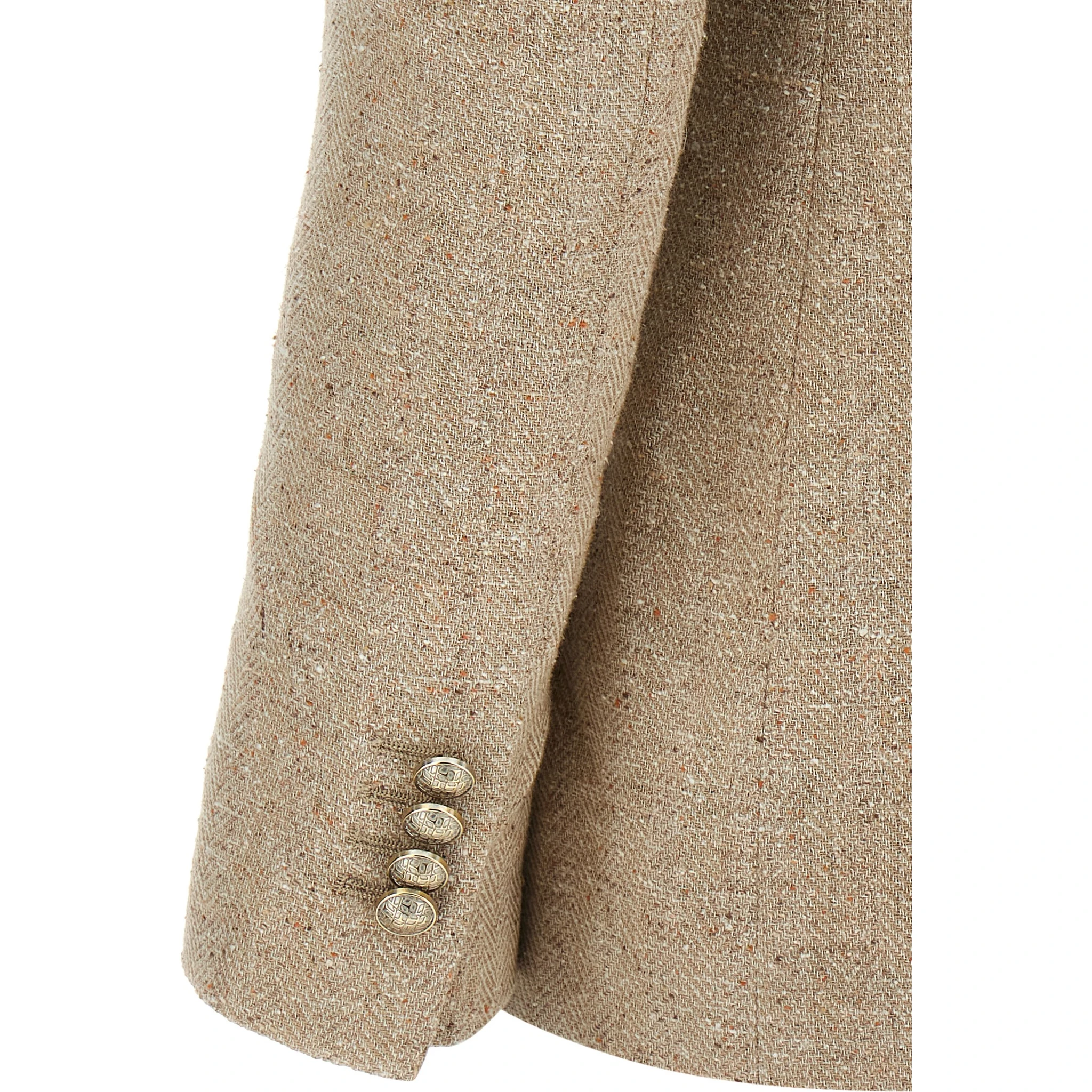 Beige Cotton Blazer