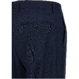 Blue Virgin Wool Two-Piece Suit