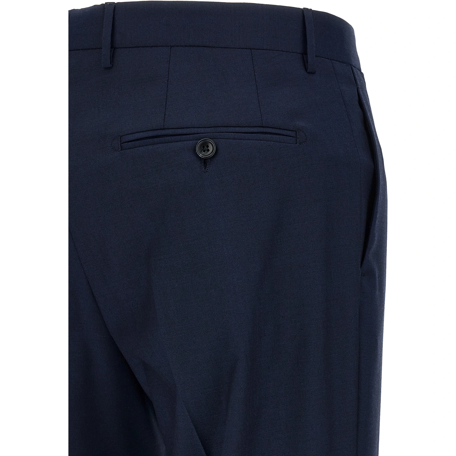 Blue Virgin Wool Two-Piece Suit