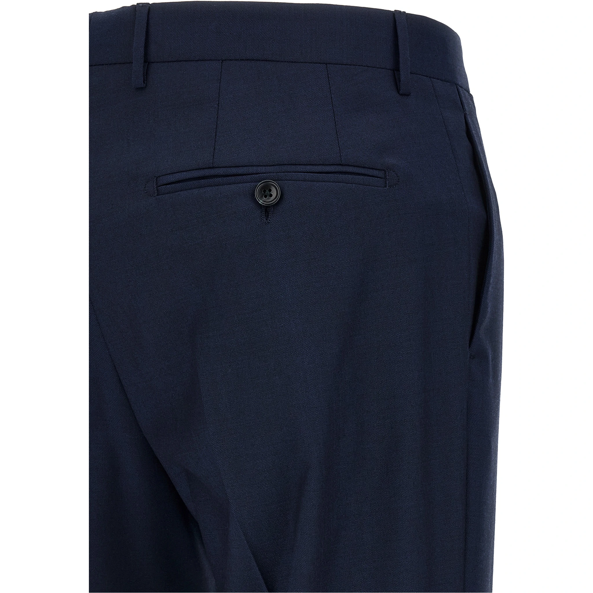 Blue Virgin Wool Two-Piece Suit
