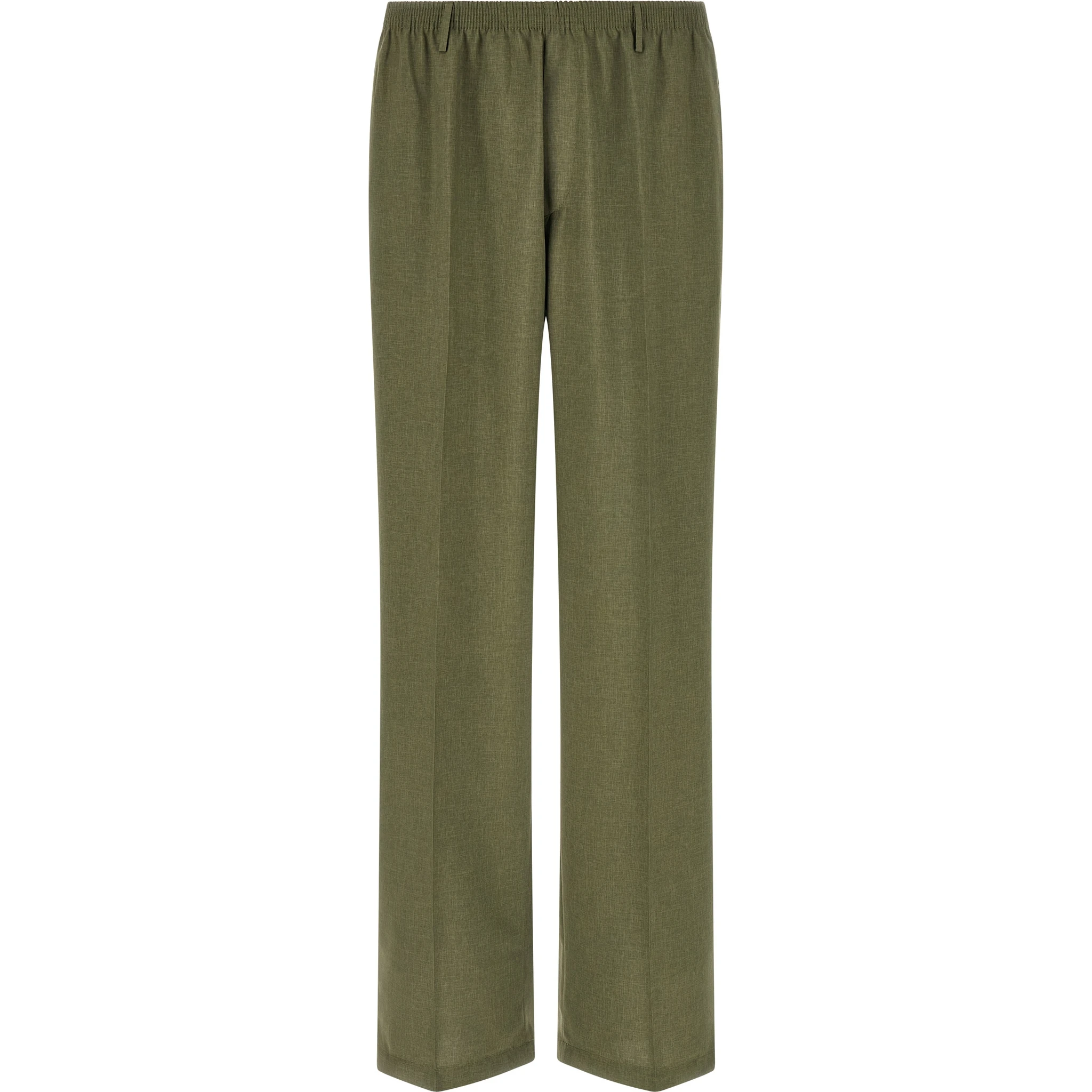 Bicolor Polyester Casual Pants