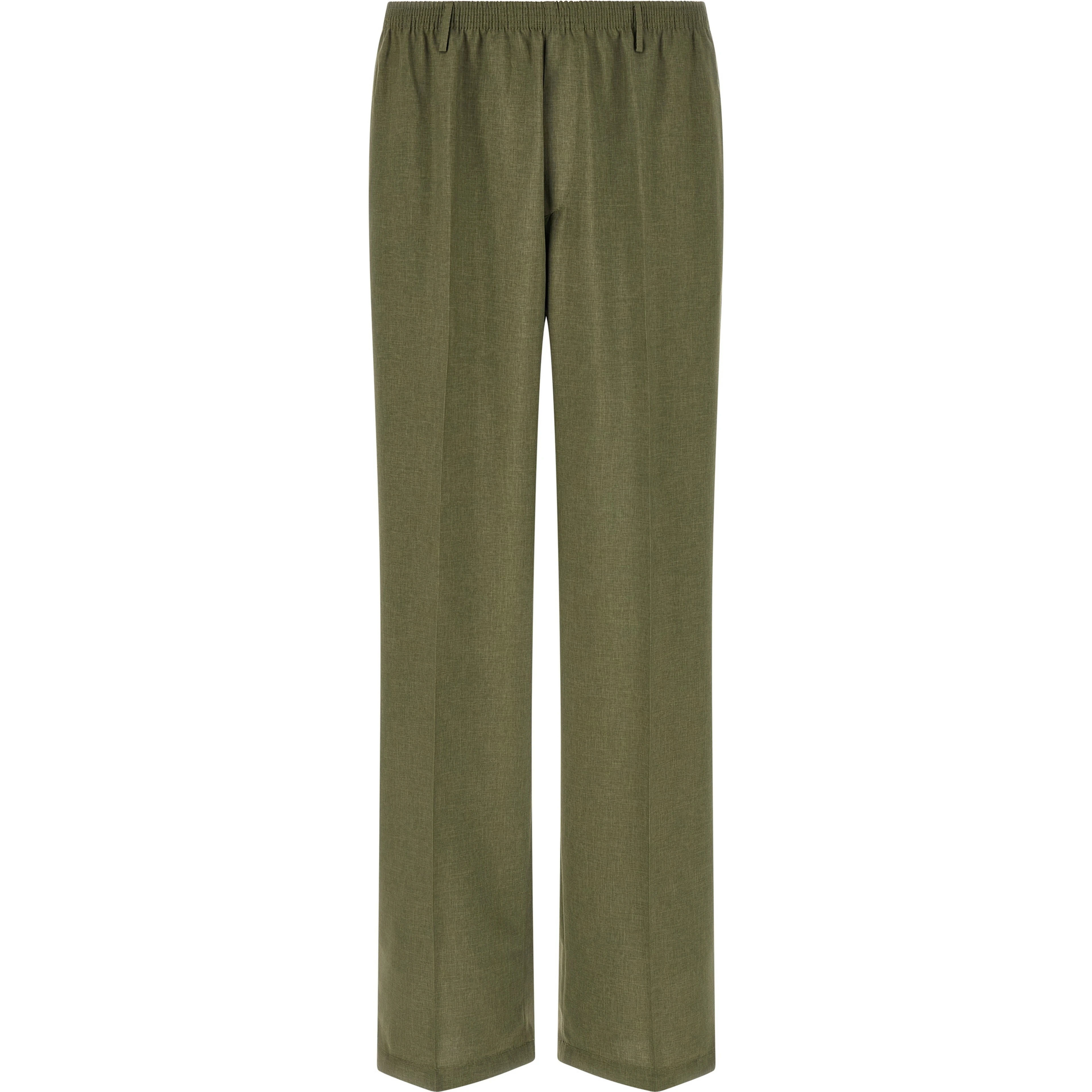 Bicolor Polyester Casual Pants