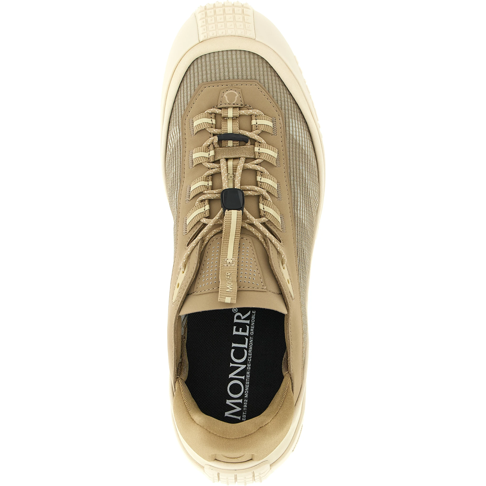 Beige Polyester Athletic Sneakers