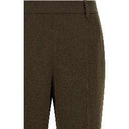 Bicolor Triacetate Casual Pants