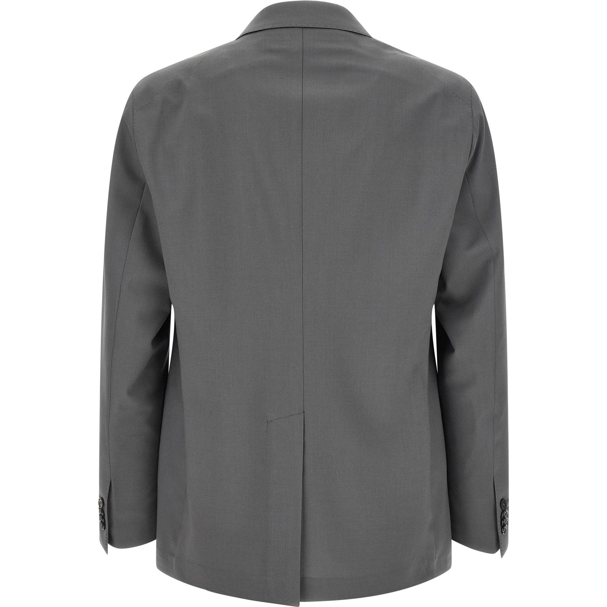 Gray Virgin Wool Two-Piece Suit
