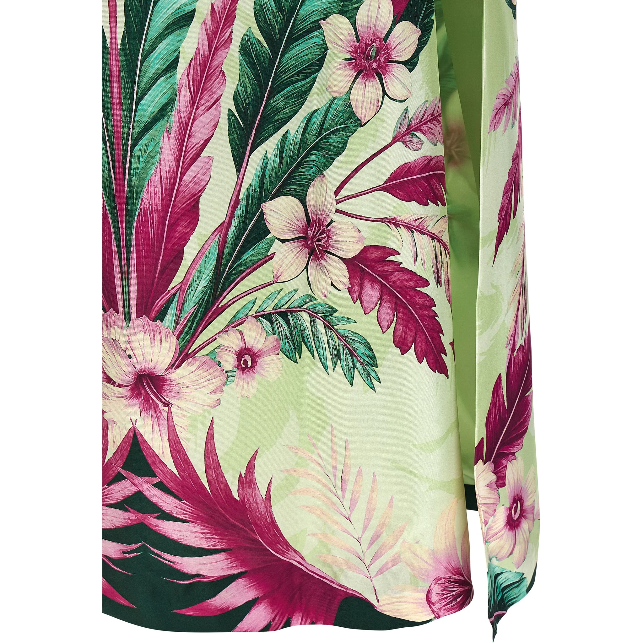 Multicolor Silk Long Dress