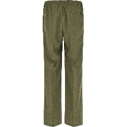 Bicolor Polyester Casual Pants