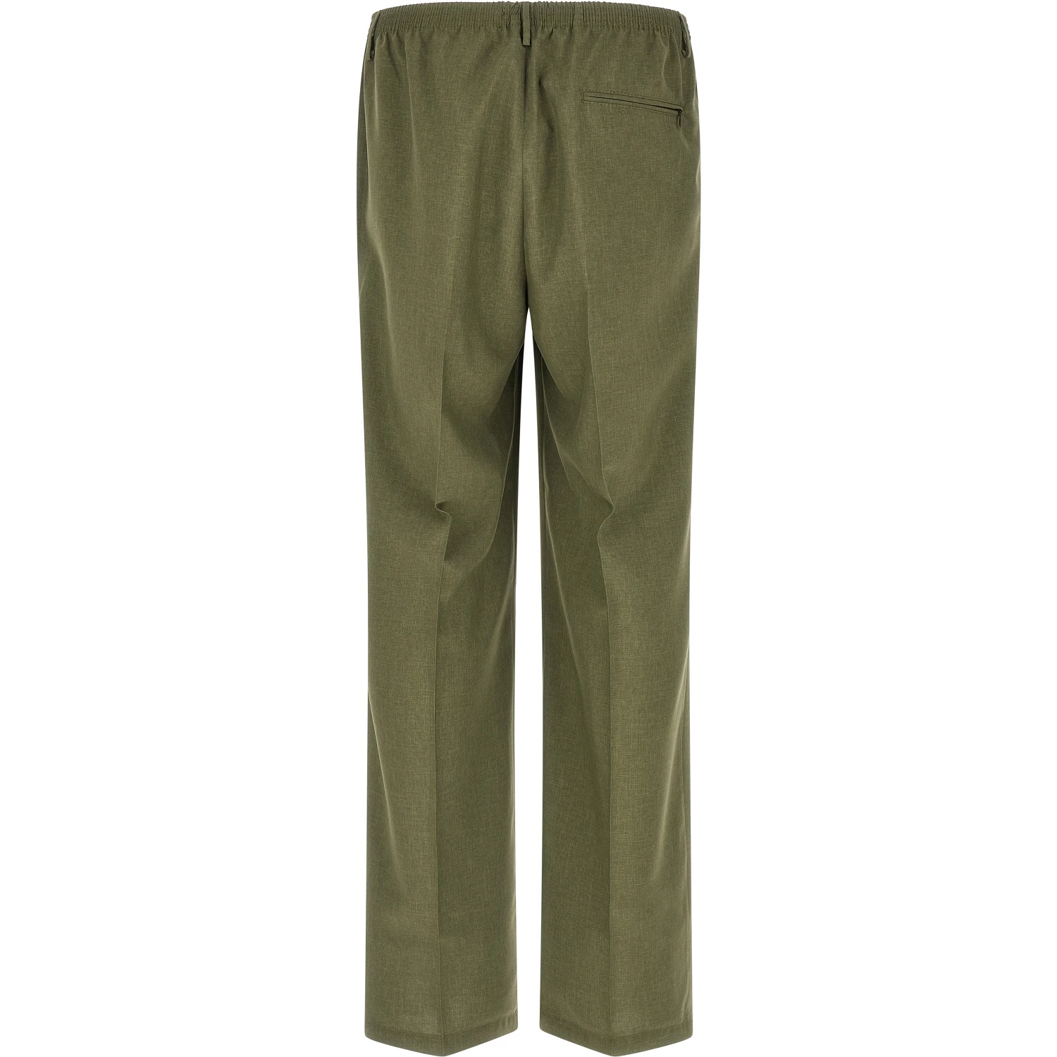 Bicolor Polyester Casual Pants