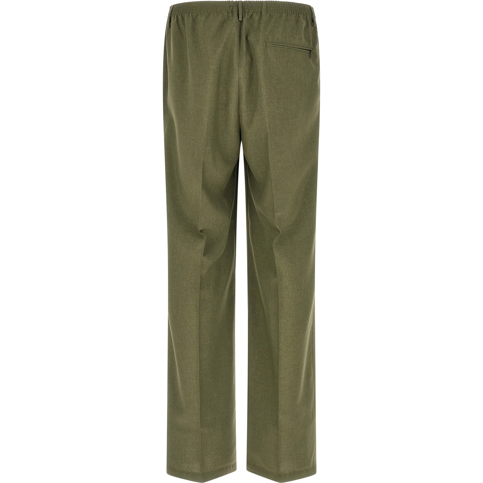 Bicolor Polyester Casual Pants