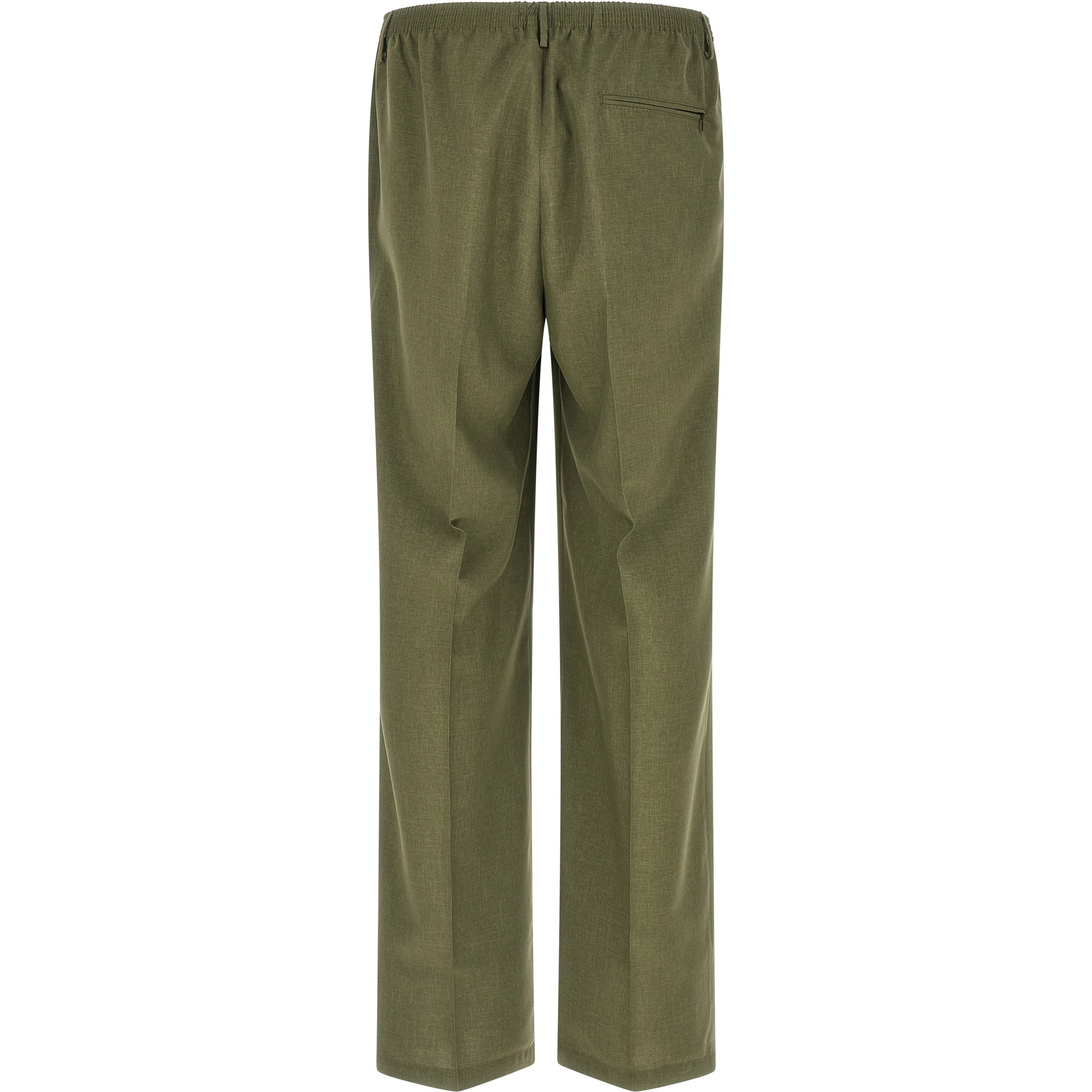 Bicolor Polyester Casual Pants