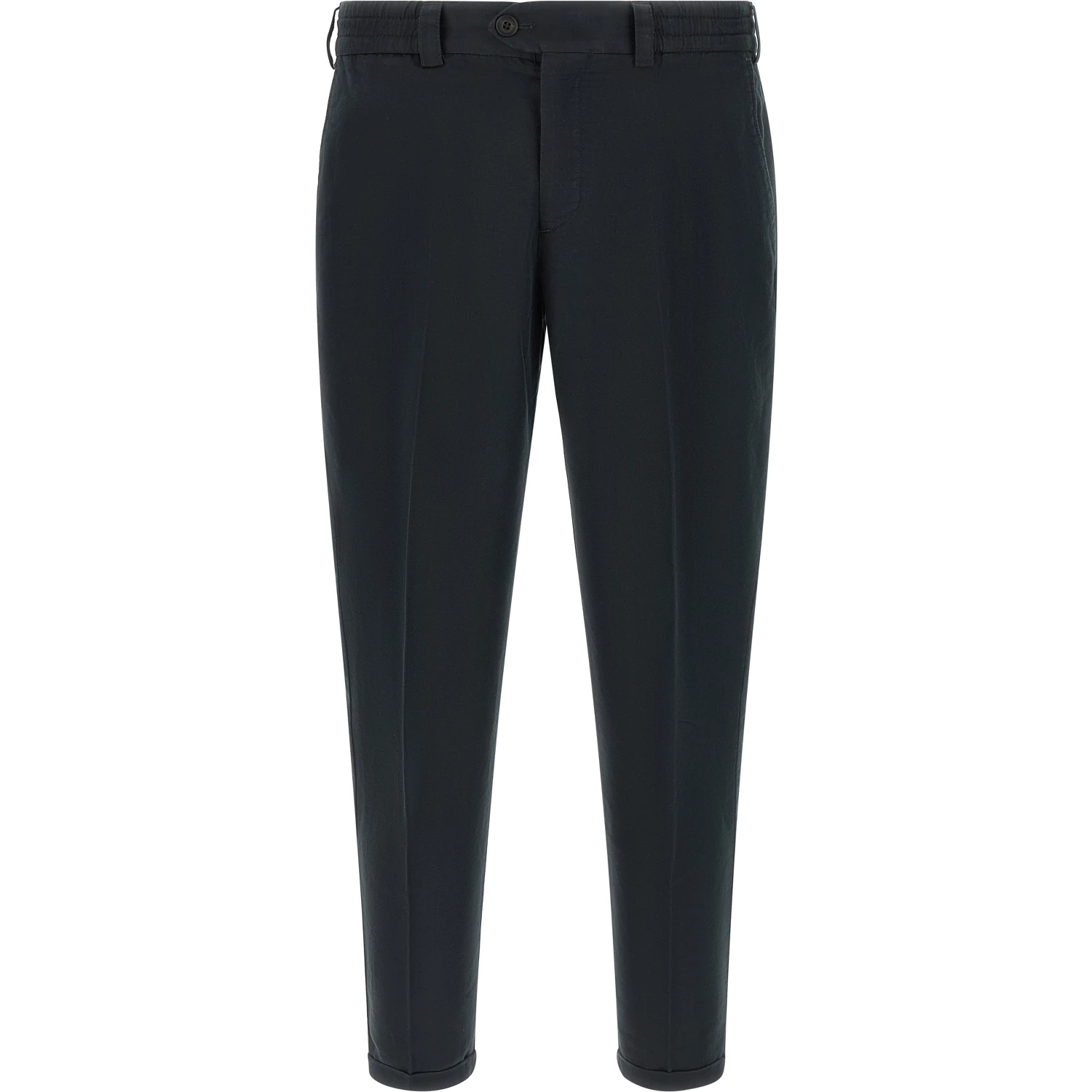 Black Linen Casual Pants