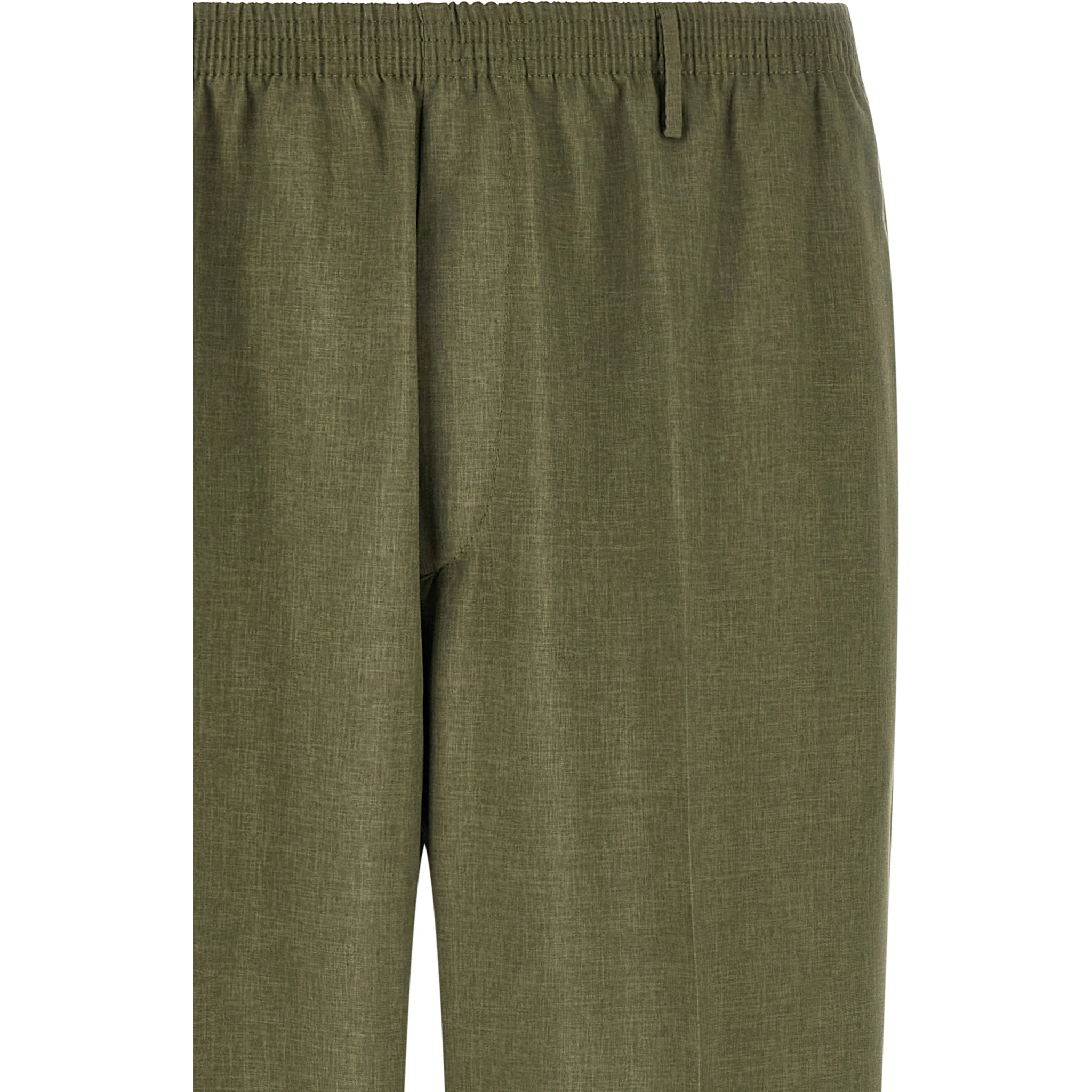 Bicolor Polyester Casual Pants