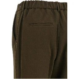 Bicolor Triacetate Casual Pants