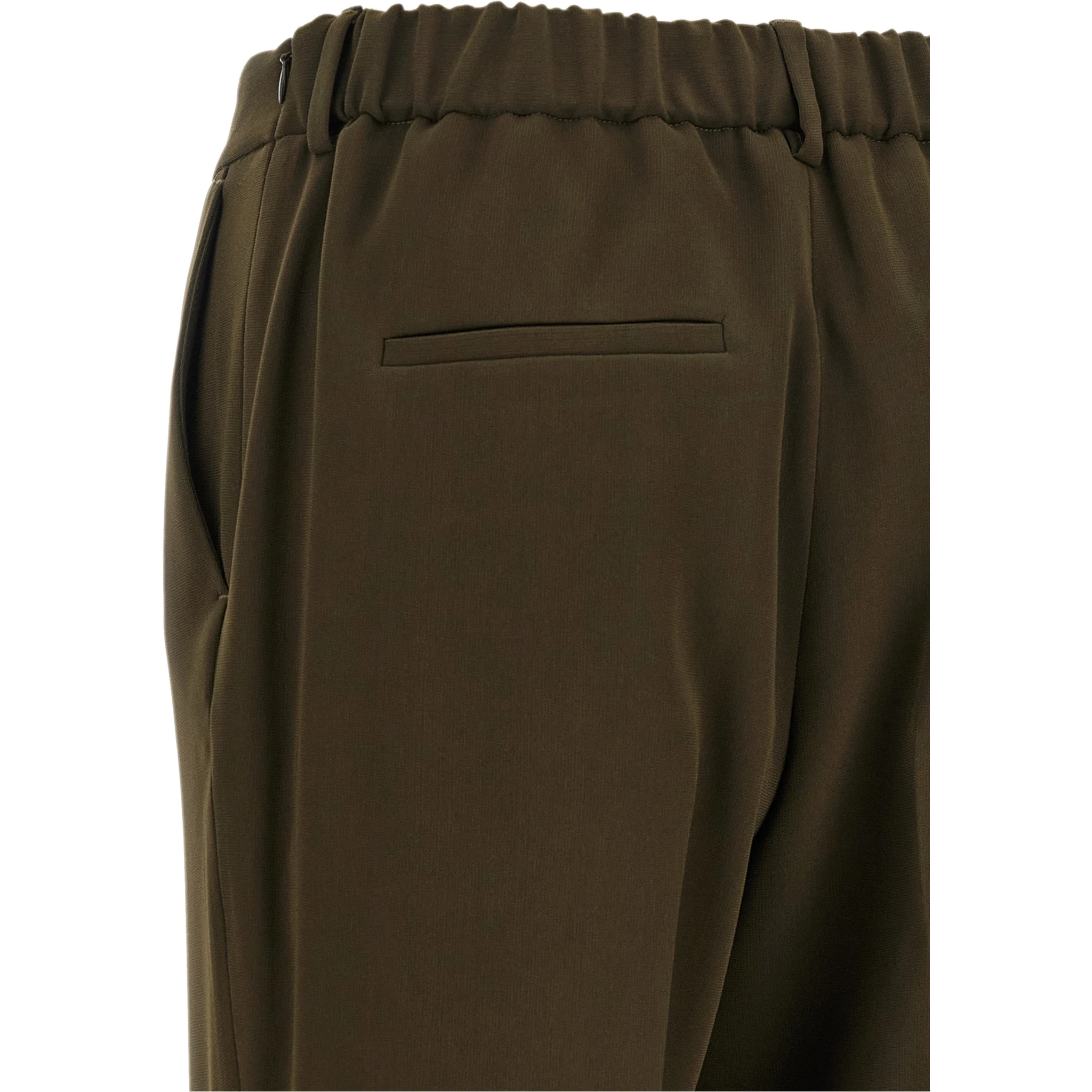 Bicolor Triacetate Casual Pants
