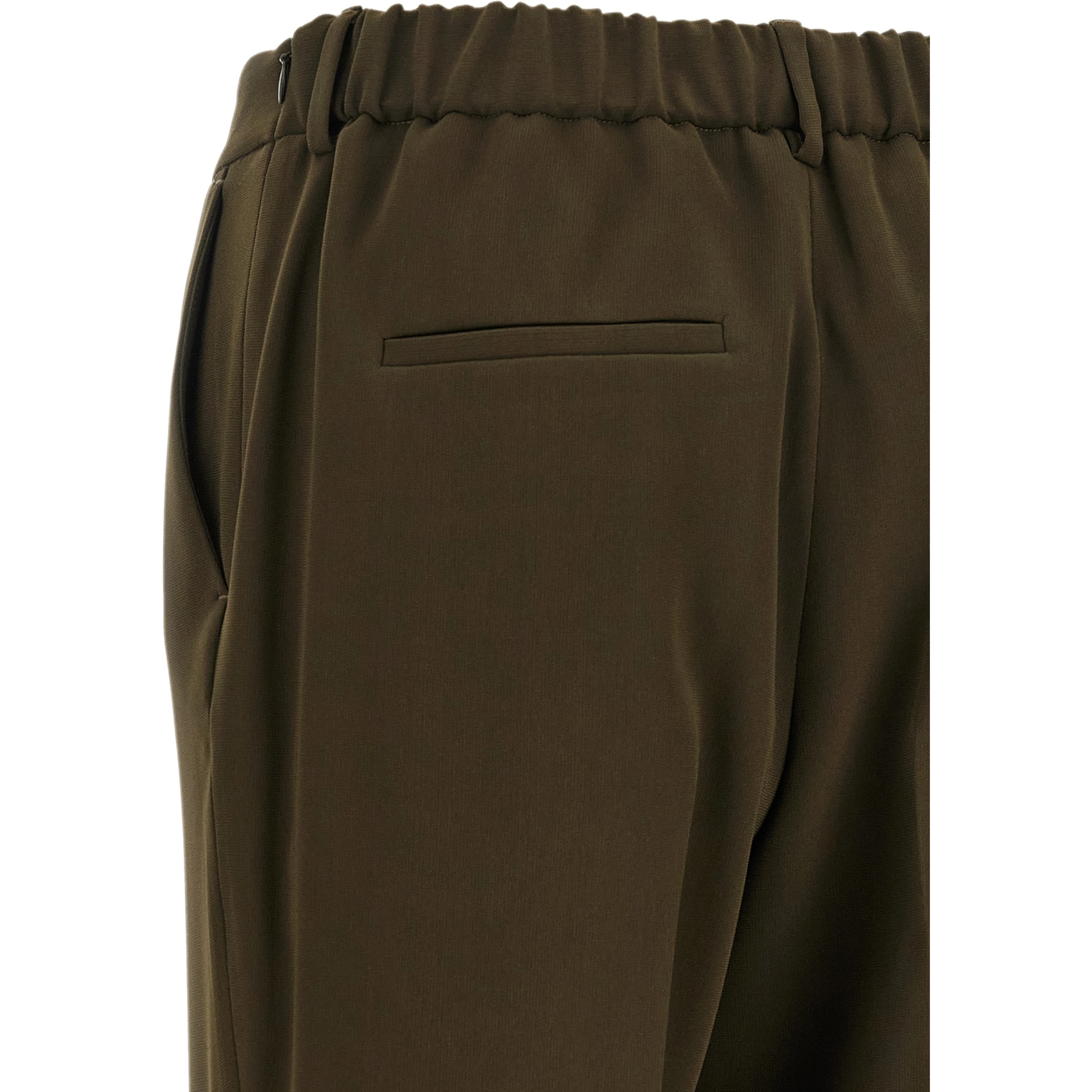 Bicolor Triacetate Casual Pants