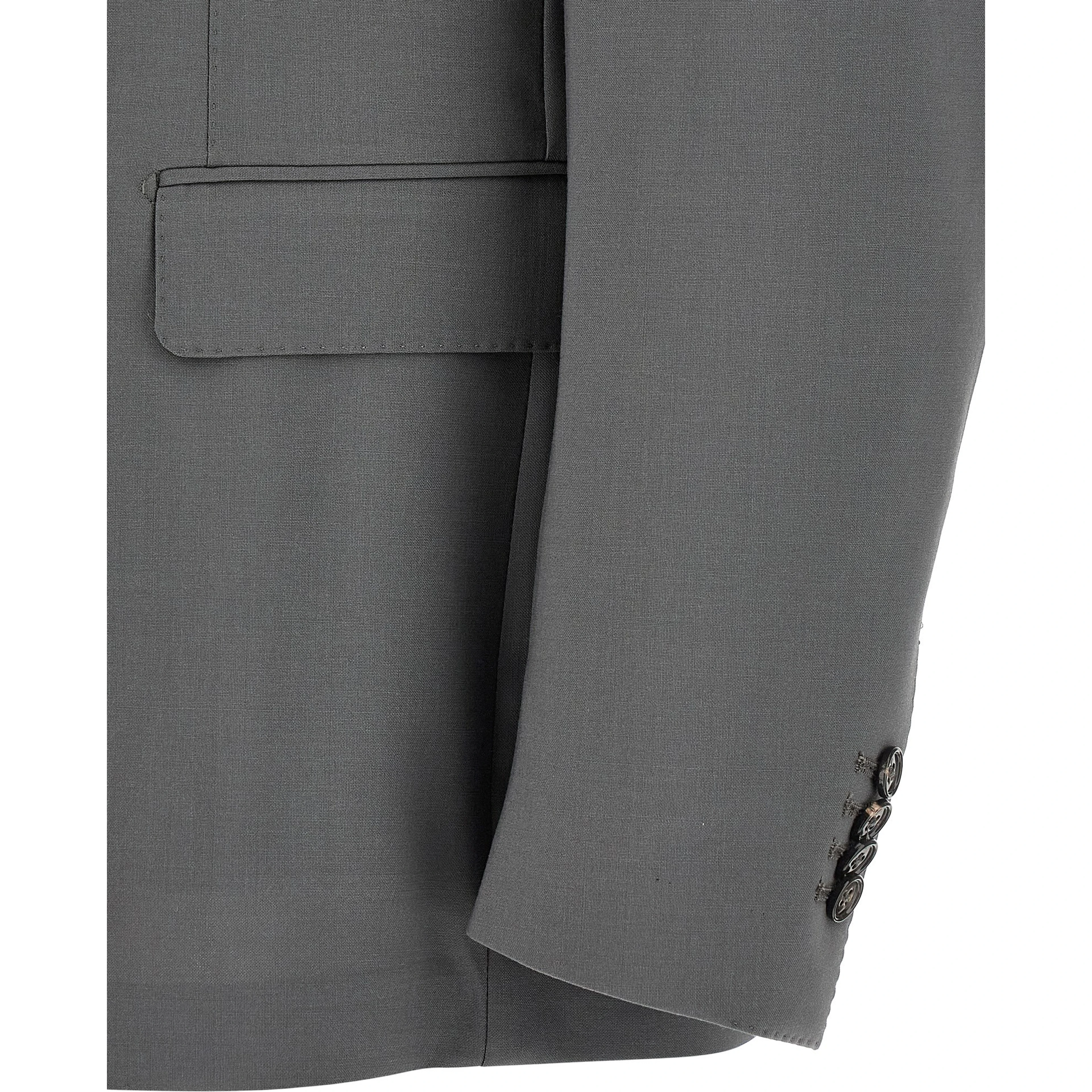 Gray Virgin Wool Two-Piece Suit