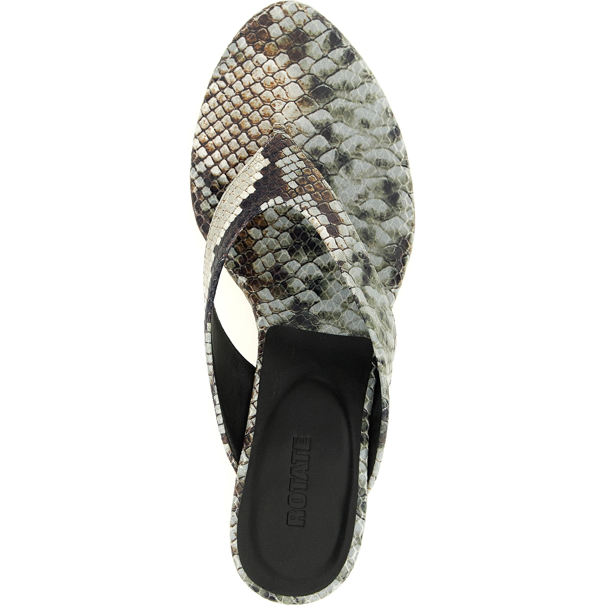 Gray Calfskin Flip-Flop Sandals