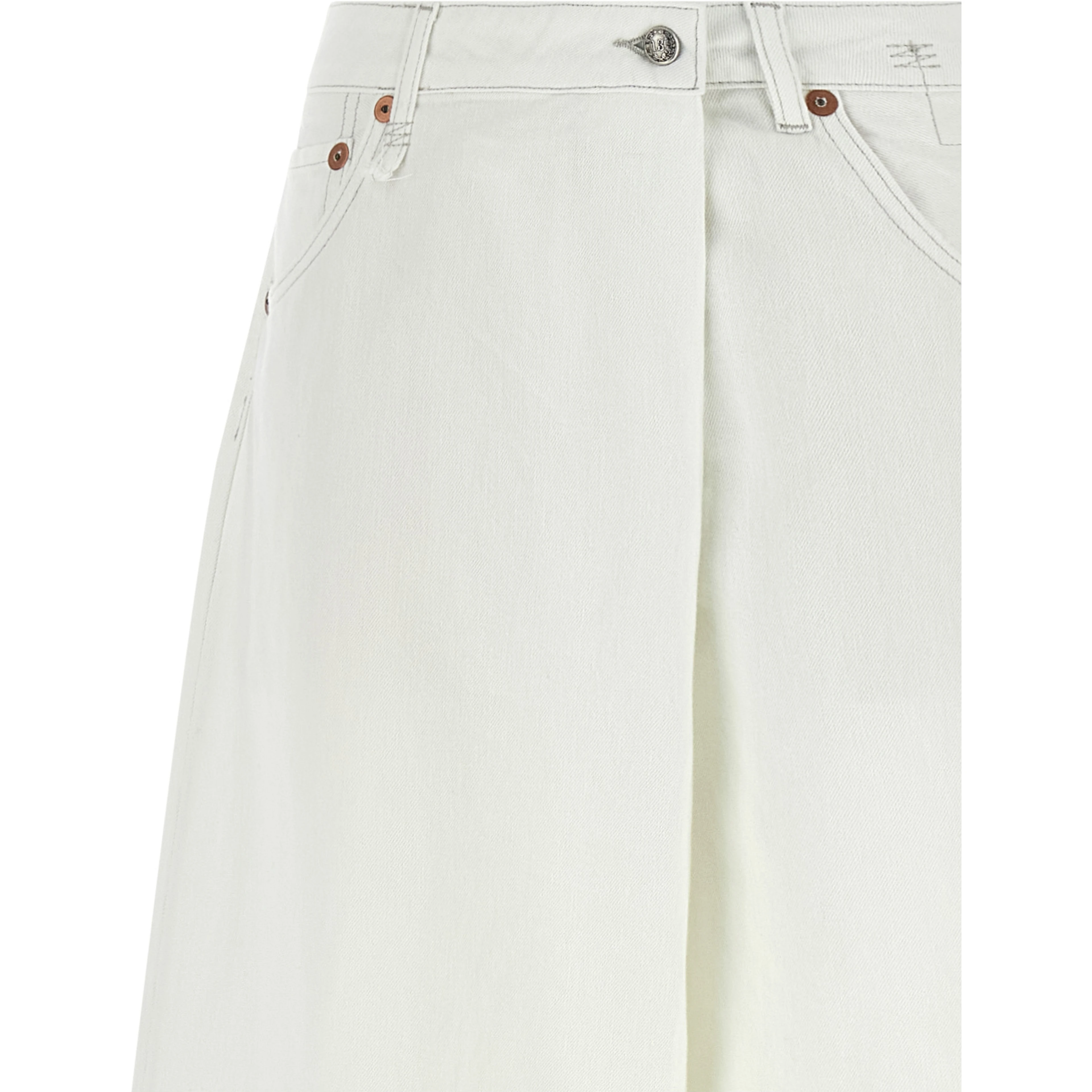 White Cotton Jeans Denim