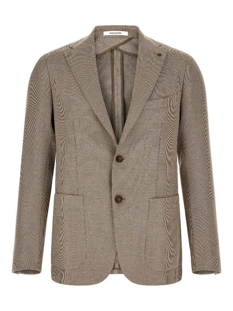 Brown Cotton Blazer