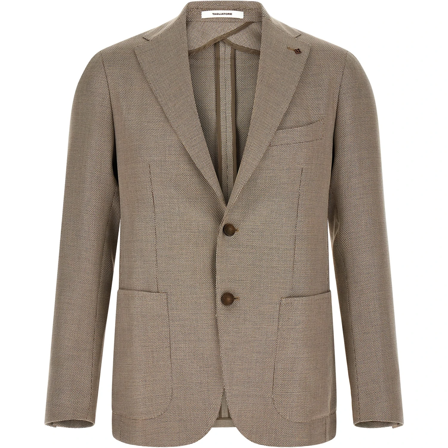 Brown Cotton Blazer