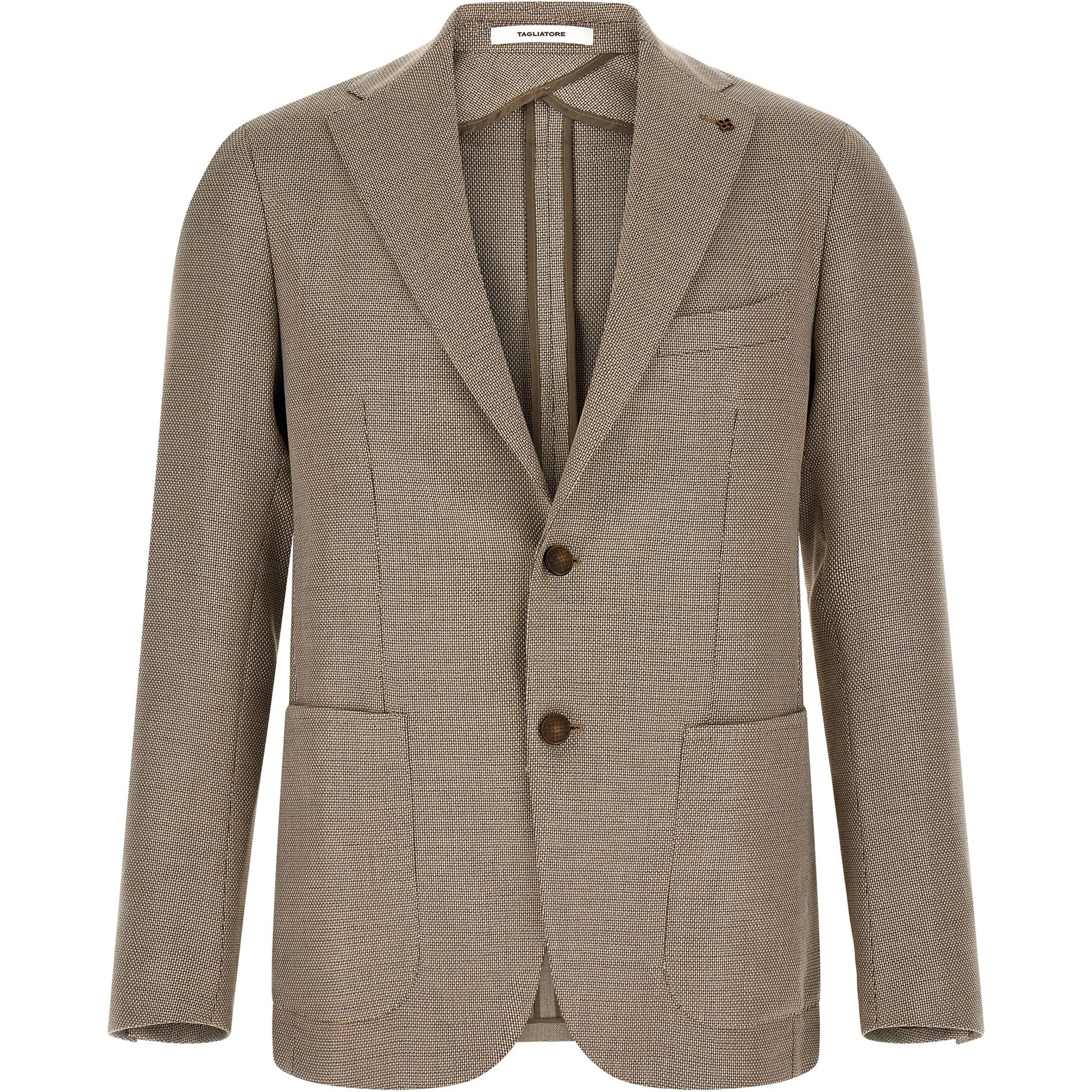 Brown Cotton Blazer