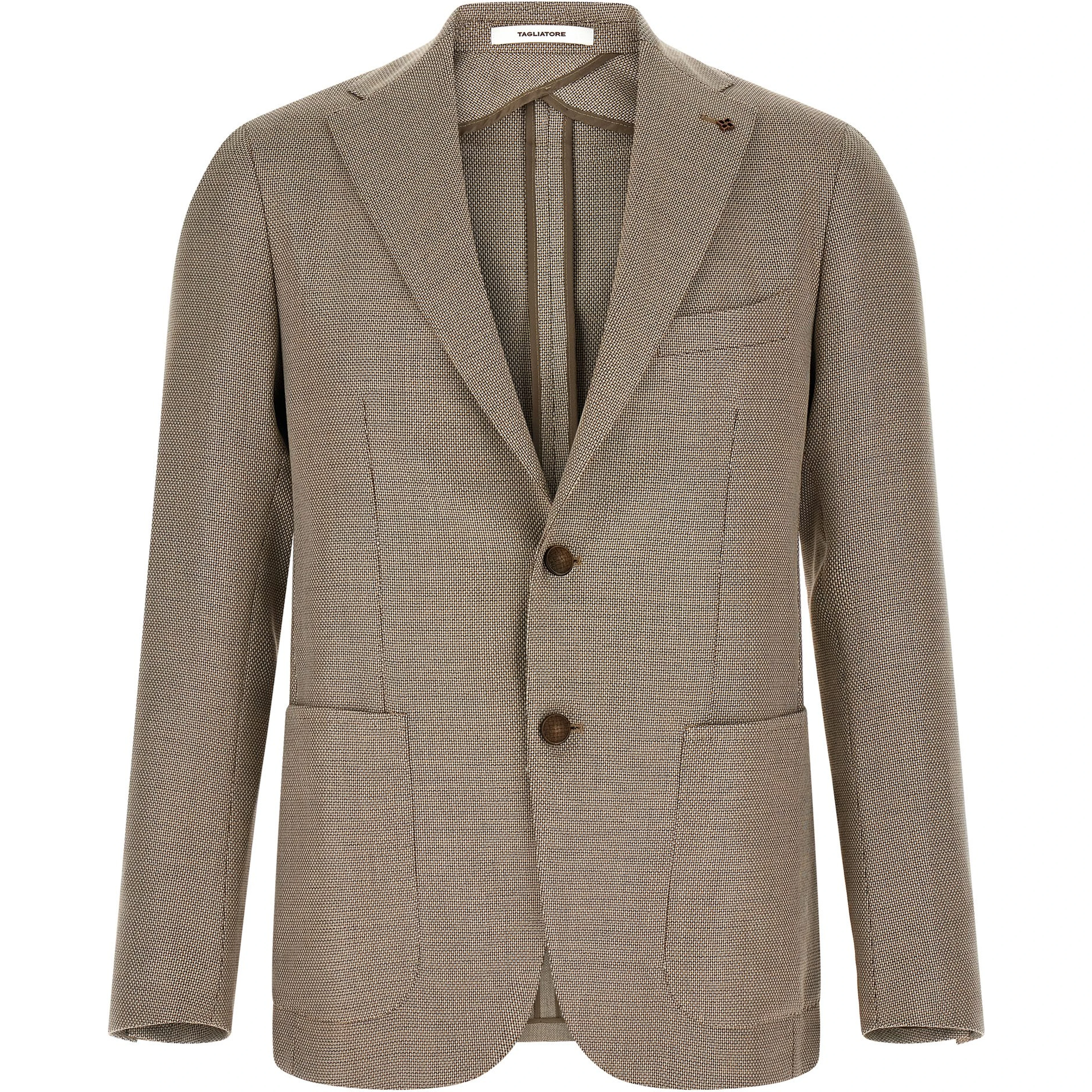 Brown Cotton Blazer