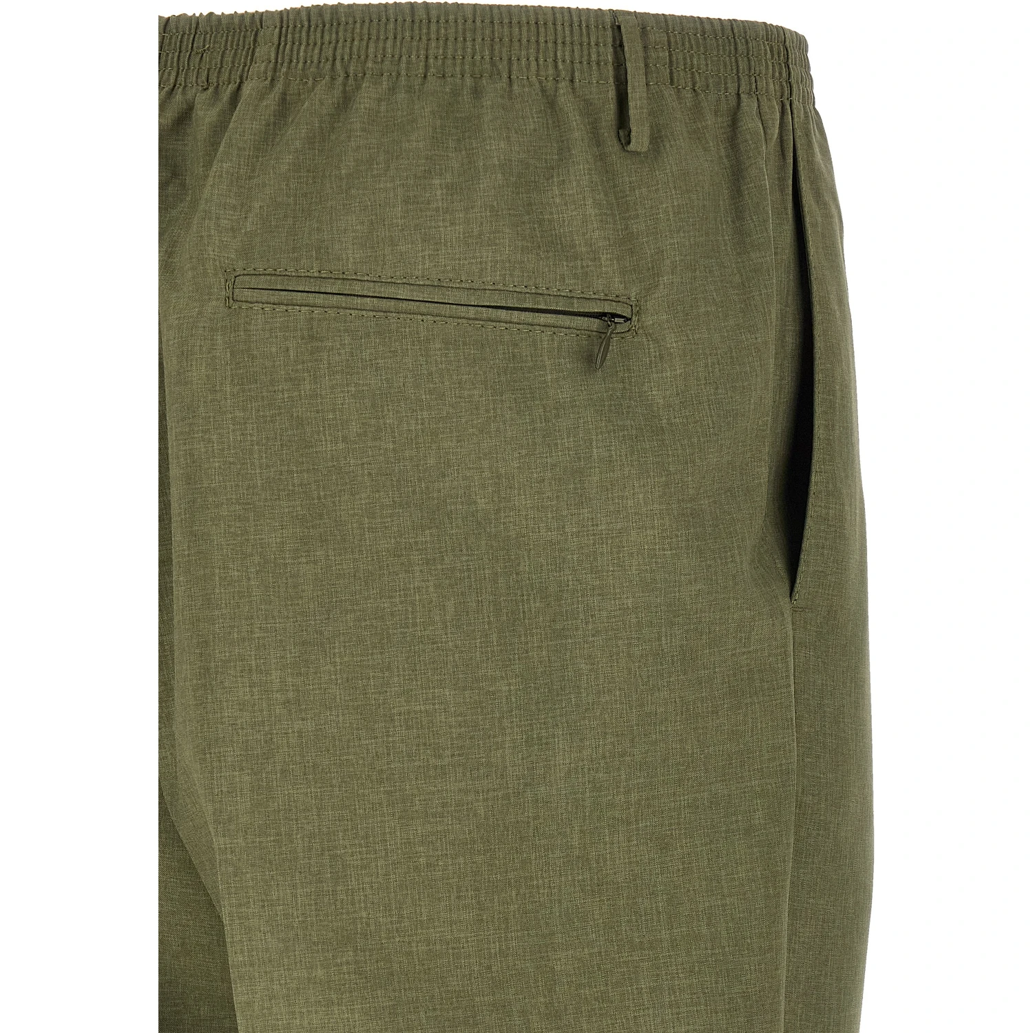 Bicolor Polyester Casual Pants