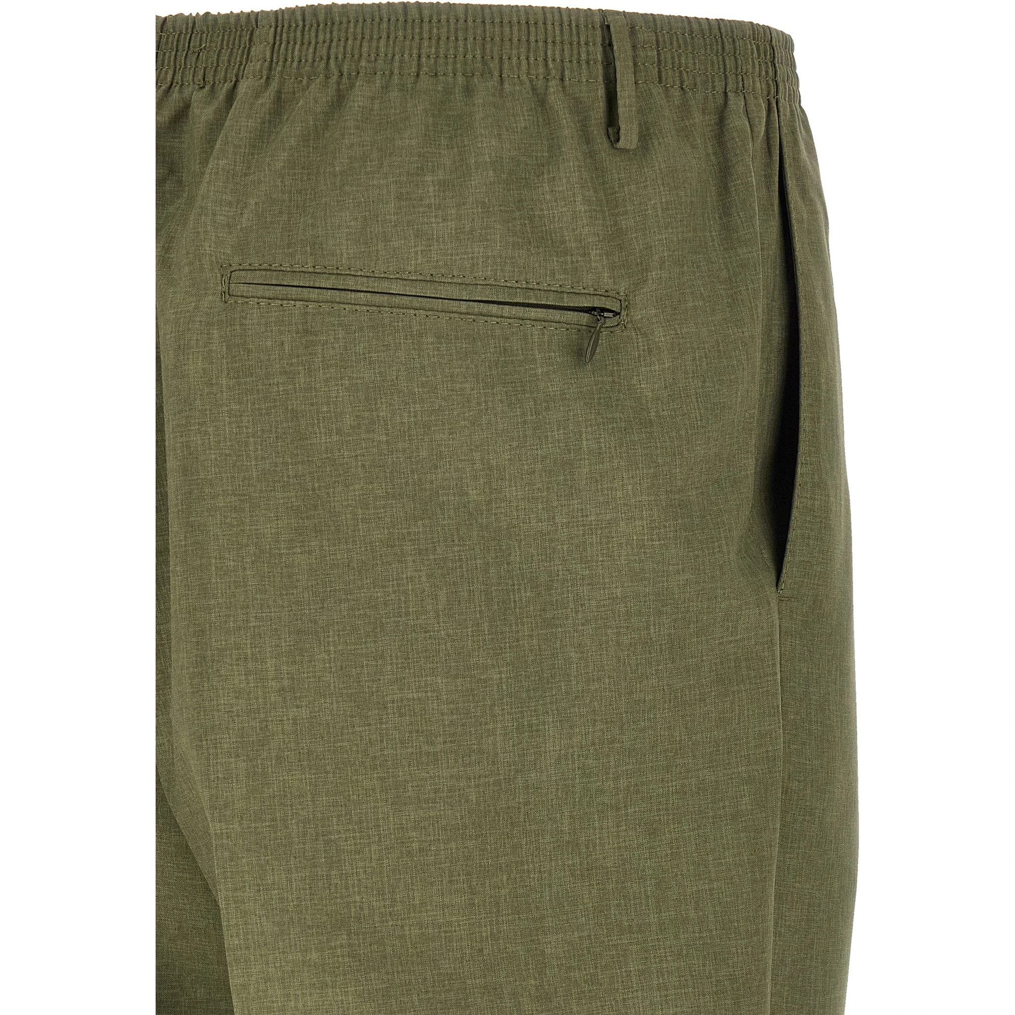 Bicolor Polyester Casual Pants
