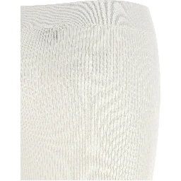 White Organic Cotton Midi Skirt