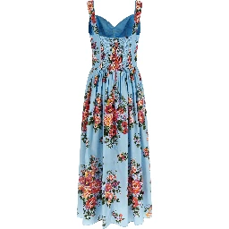 Blue Cotton Long Dress