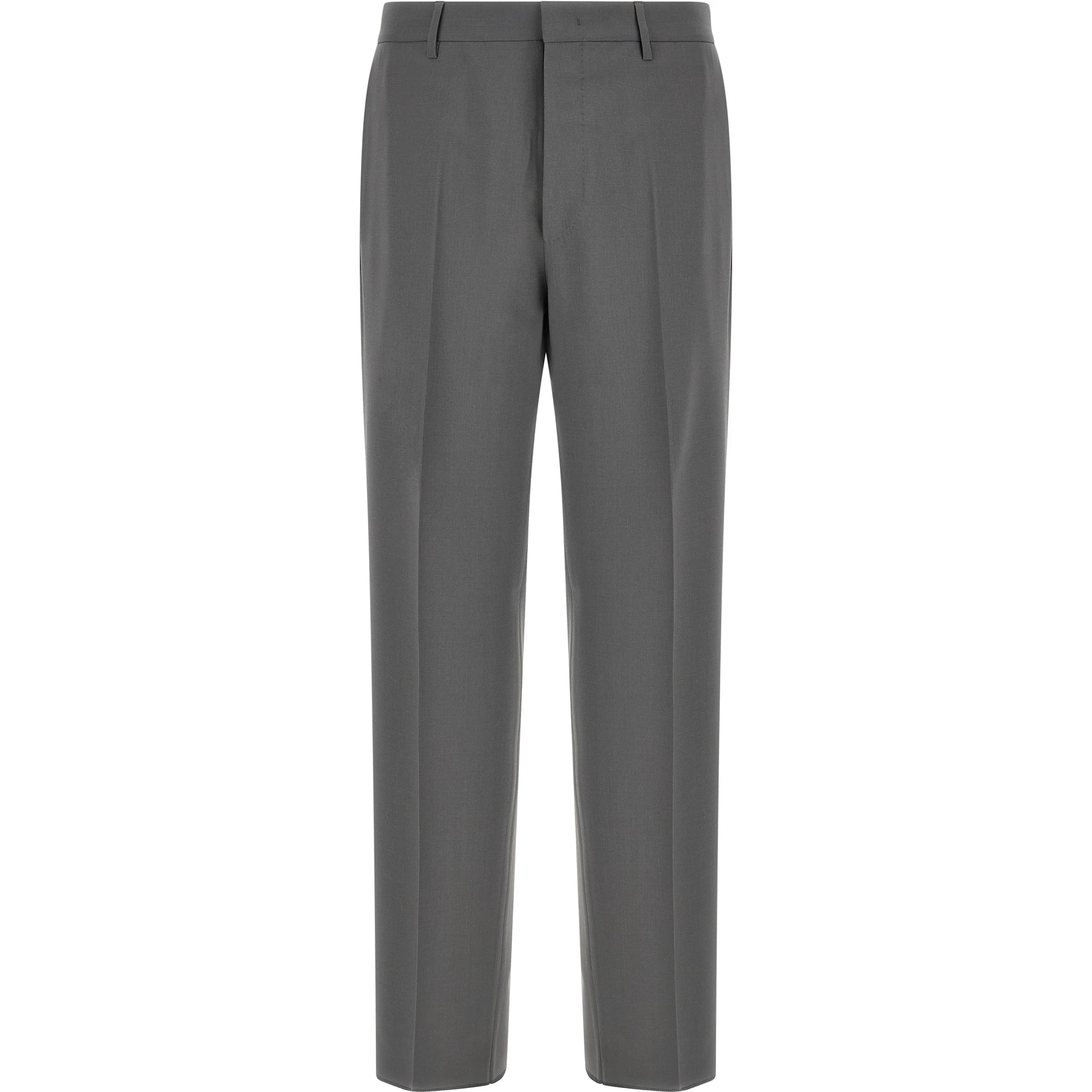 Gray Virgin Wool Two-Piece Suit
