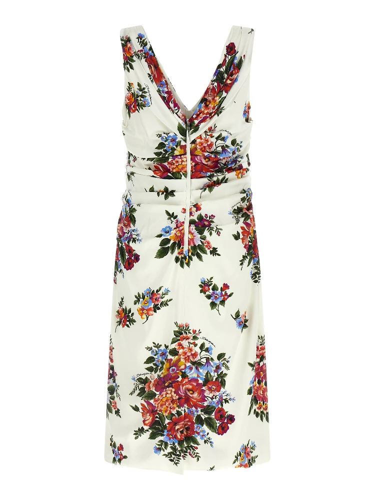 White Viscose Midi Dress alternative