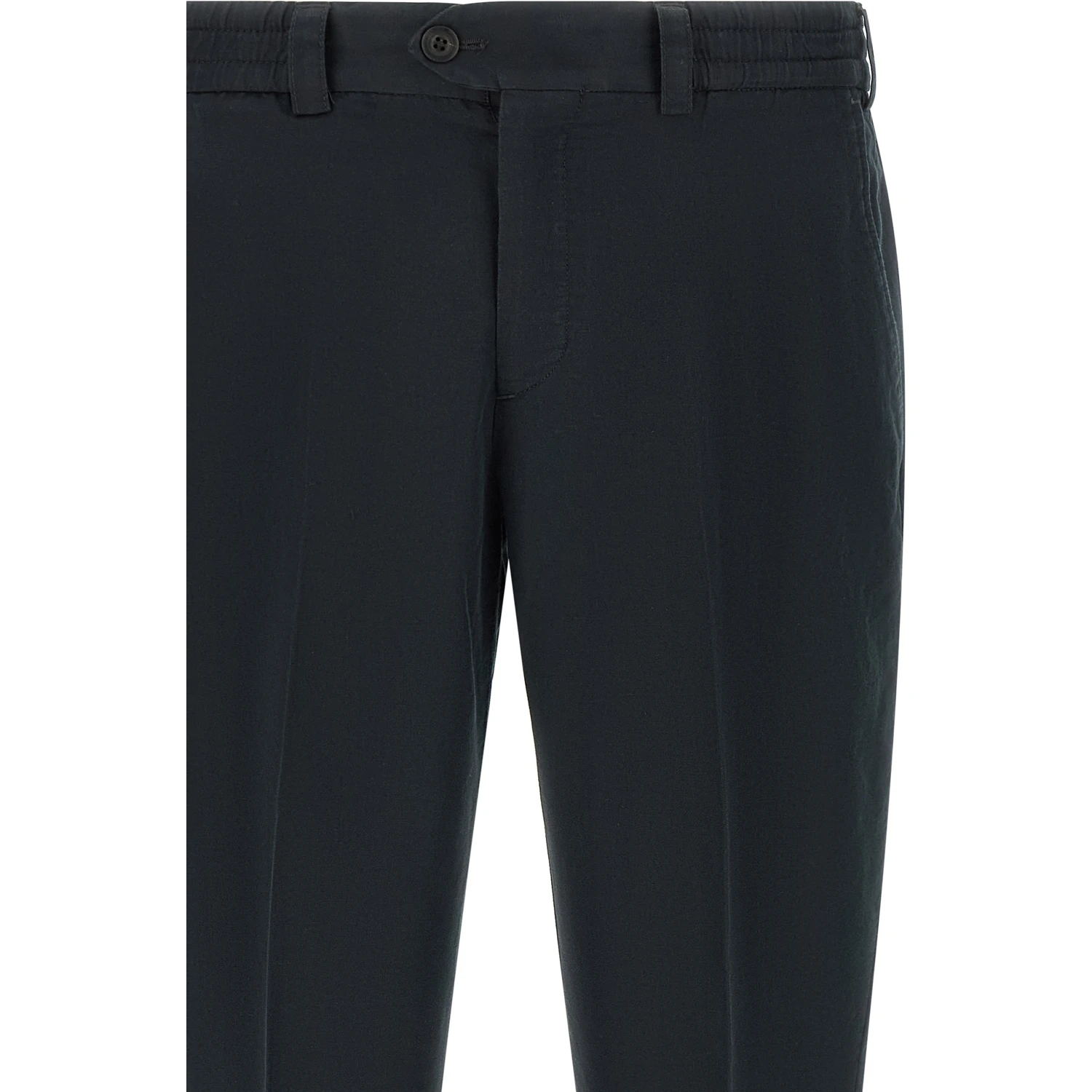 Black Linen Casual Pants