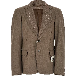 Beige Wool Blazer