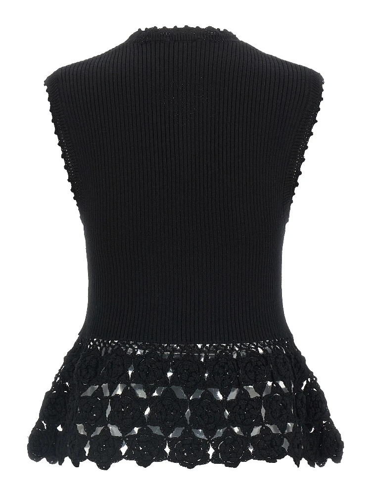 Black Organic Cotton Sleeveless Jacket alternative