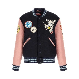 Multicolor Wool Bomber