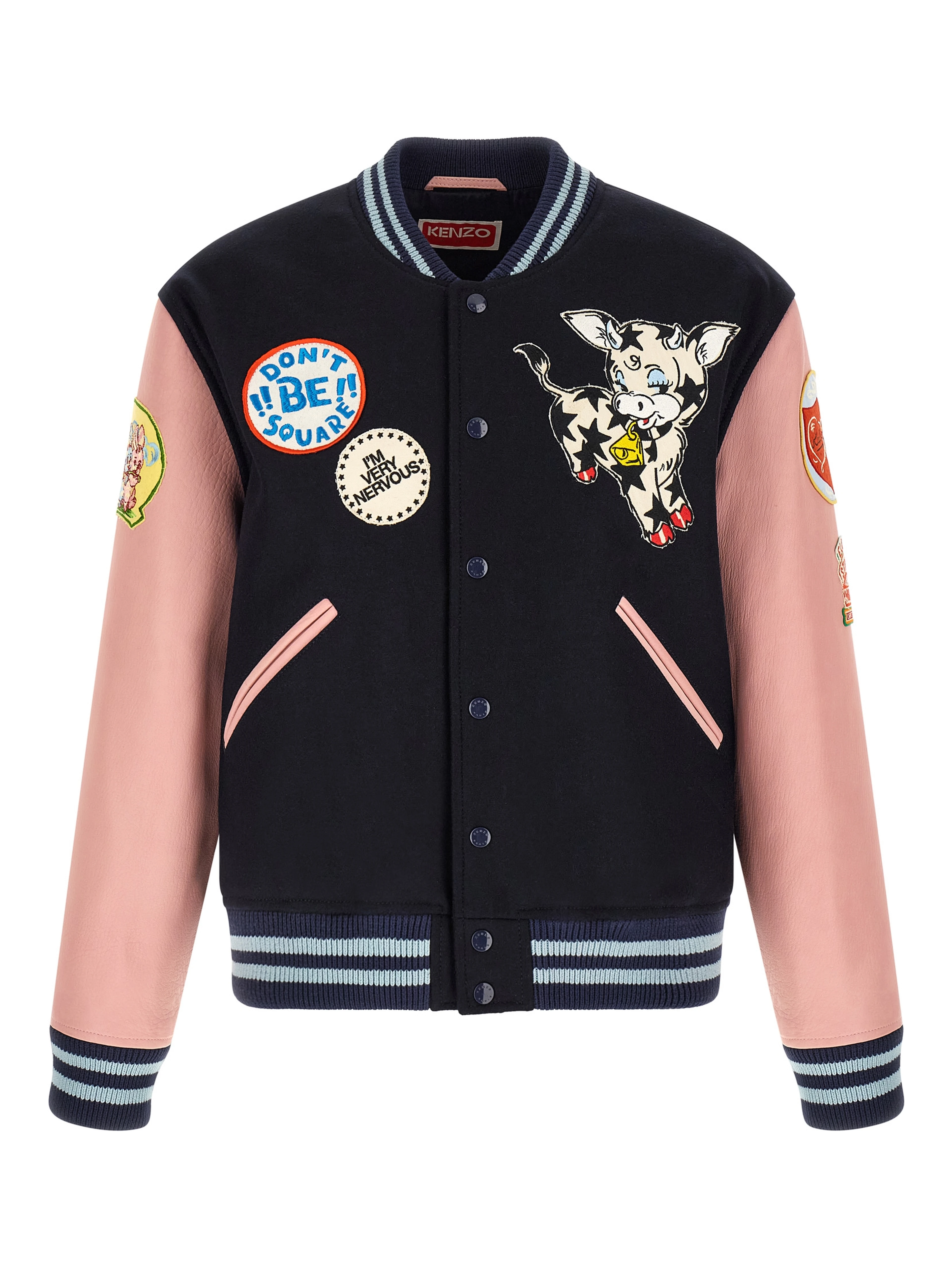 Multicolor Wool Bomber