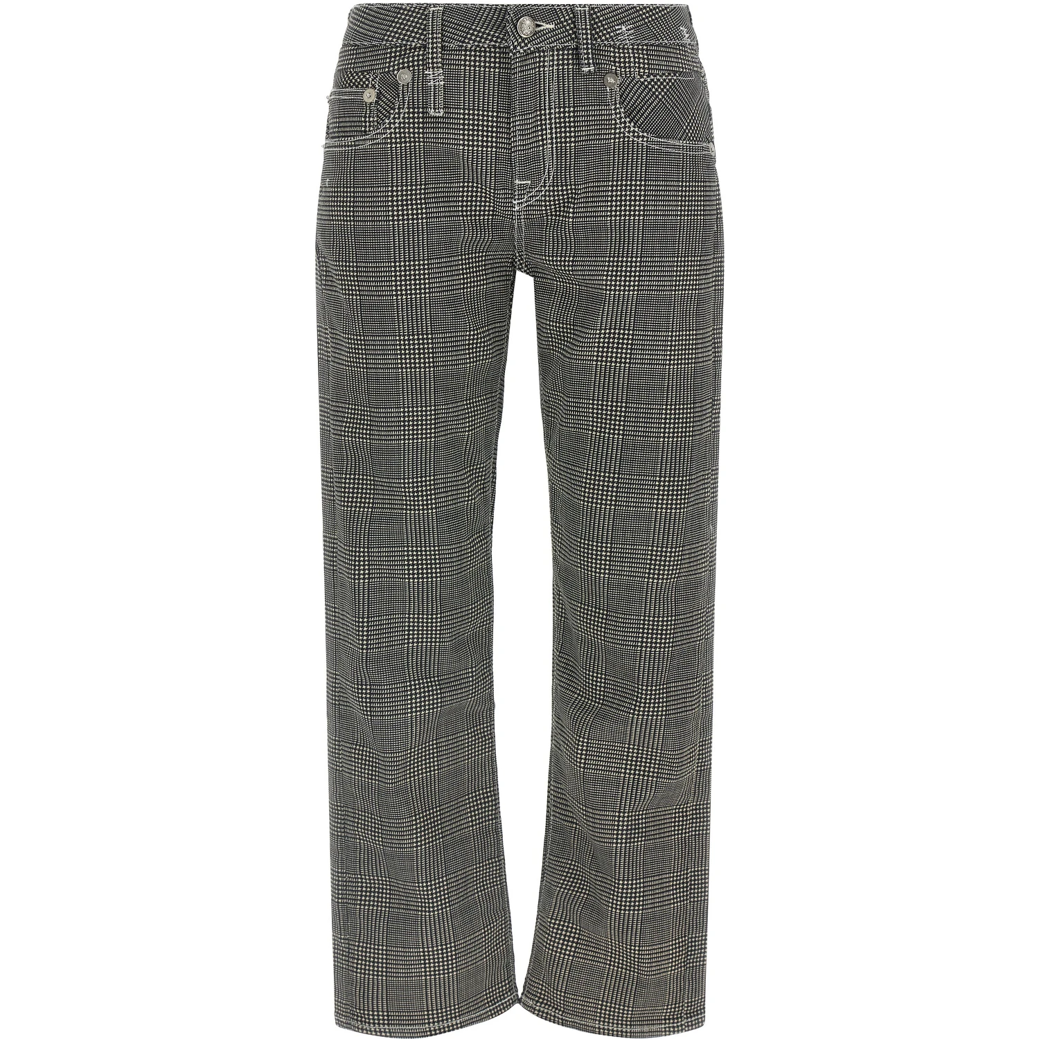 Bicolor Cotton Casual Pants