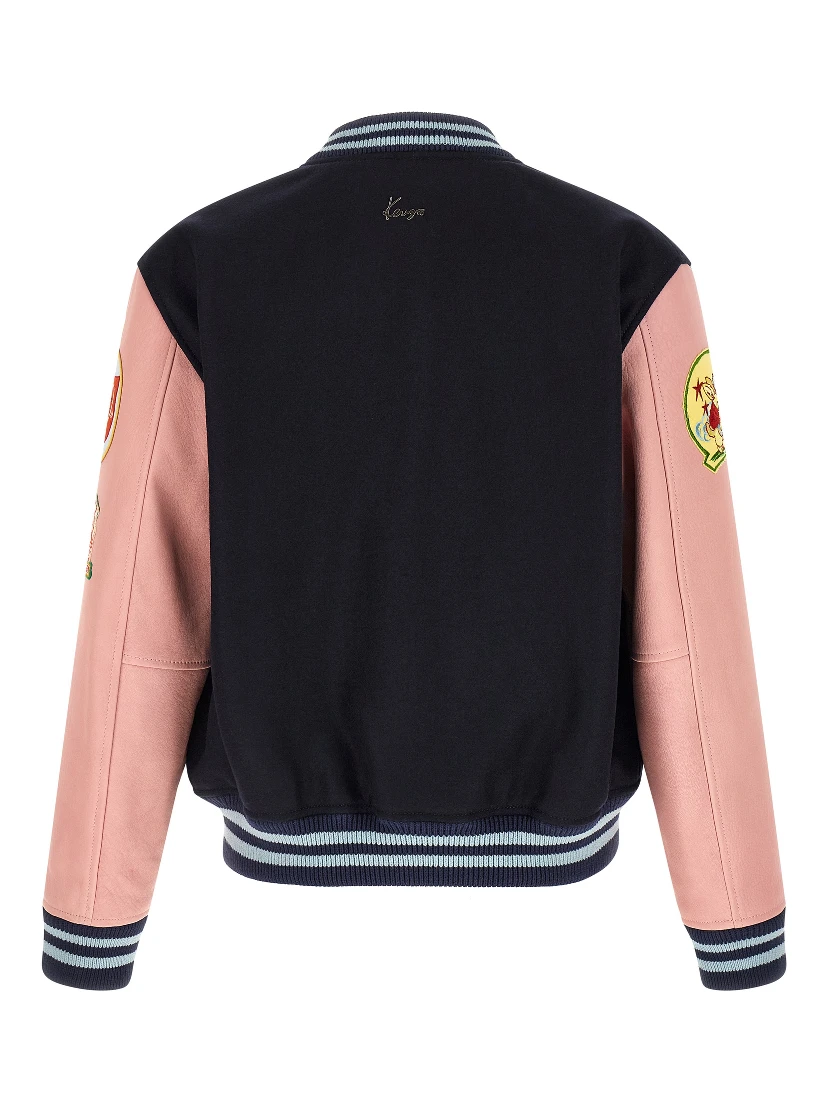 Multicolor Wool Bomber