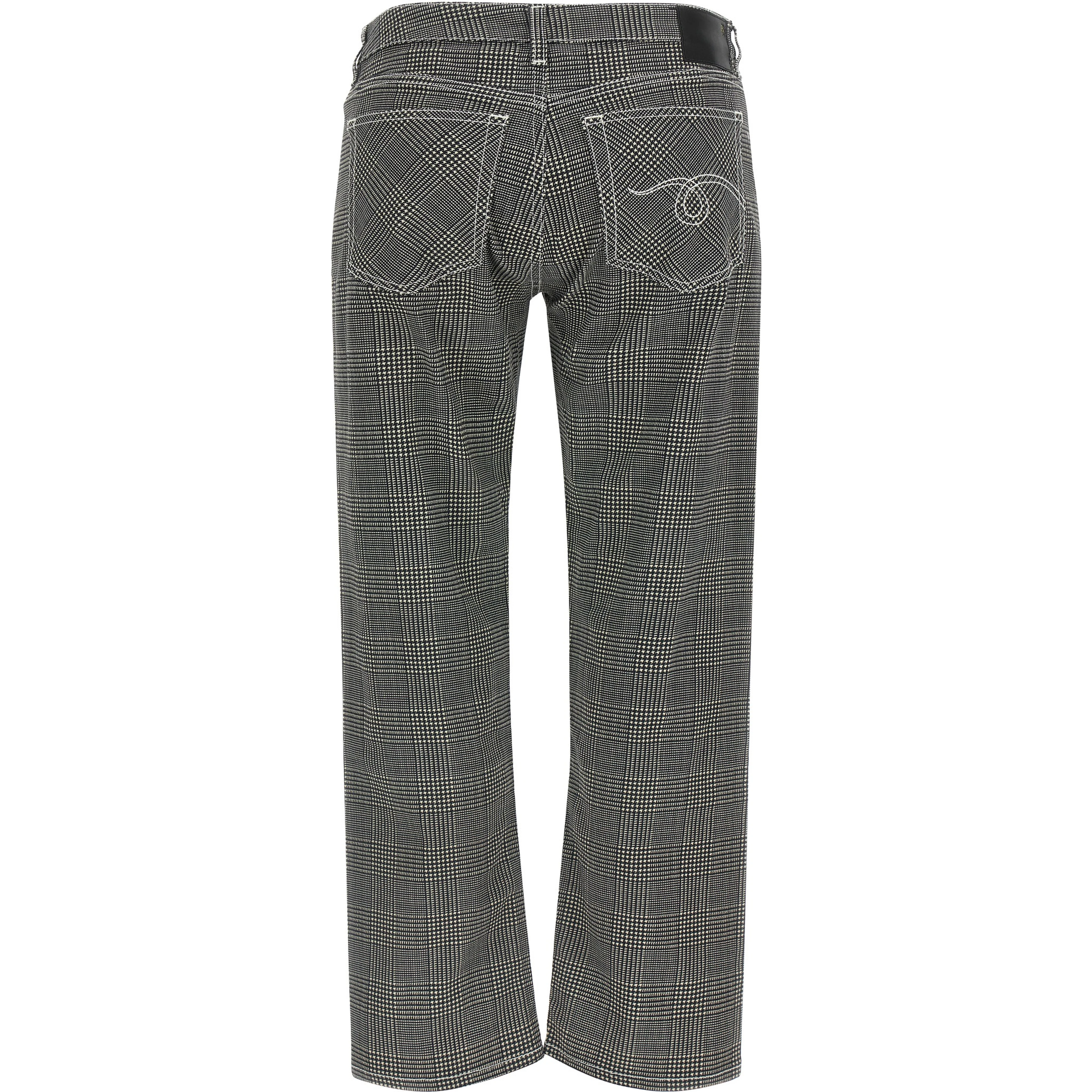 Bicolor Cotton Casual Pants
